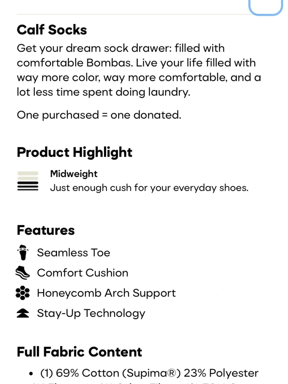 Bombas new package